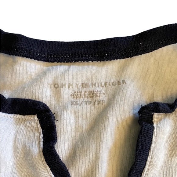 {Tommy Hilfiger} Women's Split-Neck T-Shirt - Picture 3 of 4